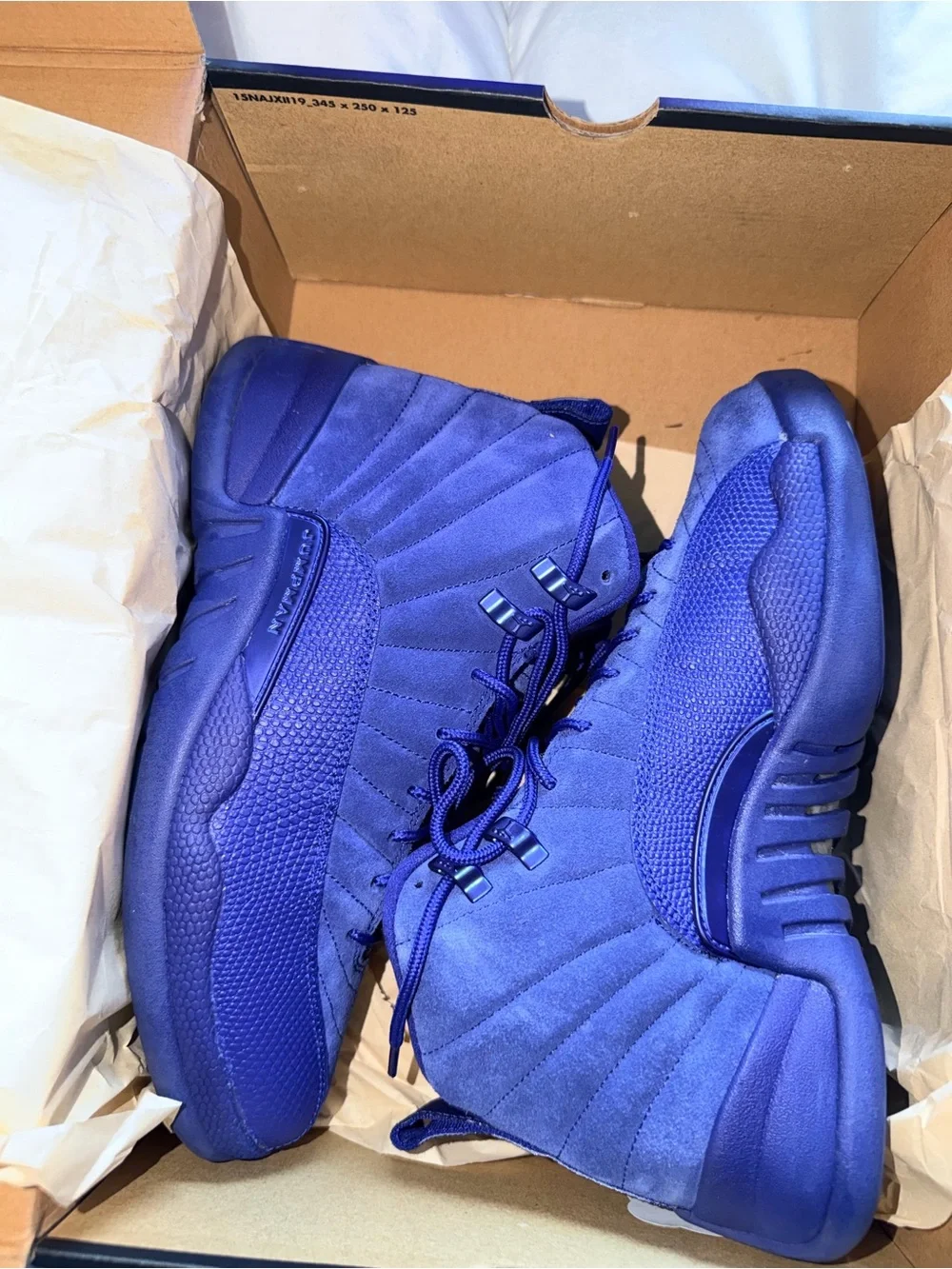 Air Jordan 12 Retro Deep Royal Blue Suede Men’s 8.5 OG Box
